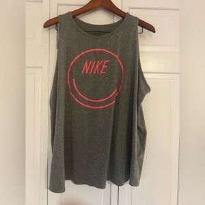 Women’s Nike Dri fit plus size 2X grey tank top